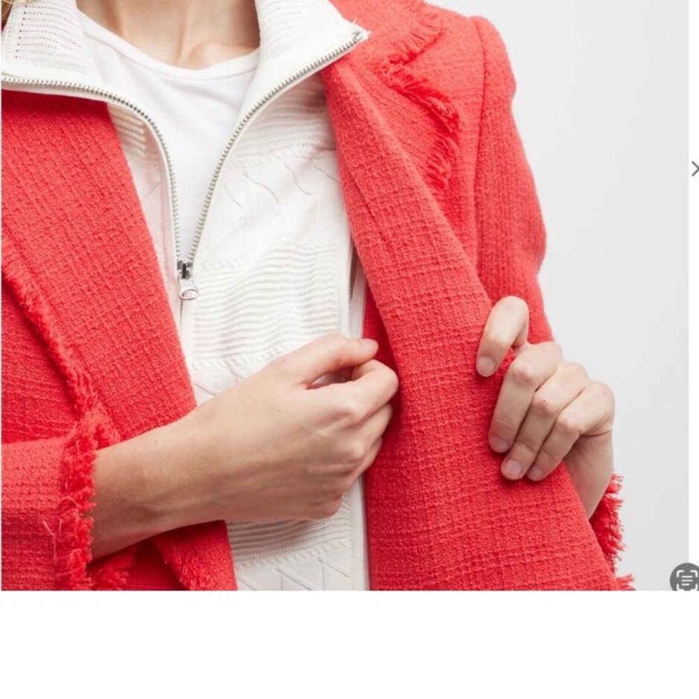 Veronica Beard Nayeli Dickey Jacket in Watermelon Size 14 Dickey Blazer - Picture 9 of 13